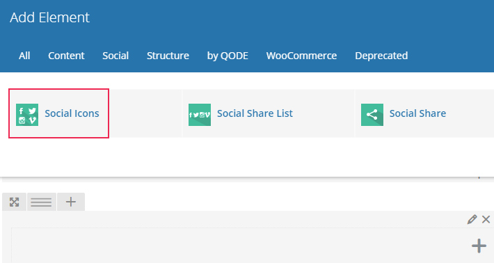 Social Icons shortcode