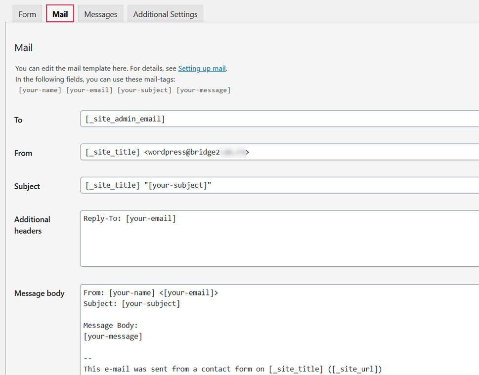 Qi Contact Form 7 Mail