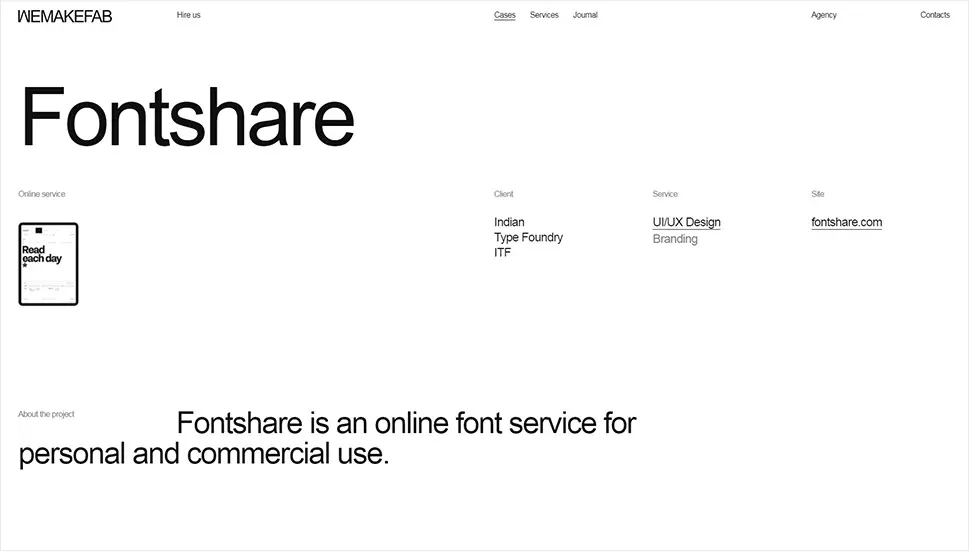 Fontshare by Wemakefab