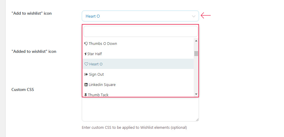 Add to Wishlist Icon