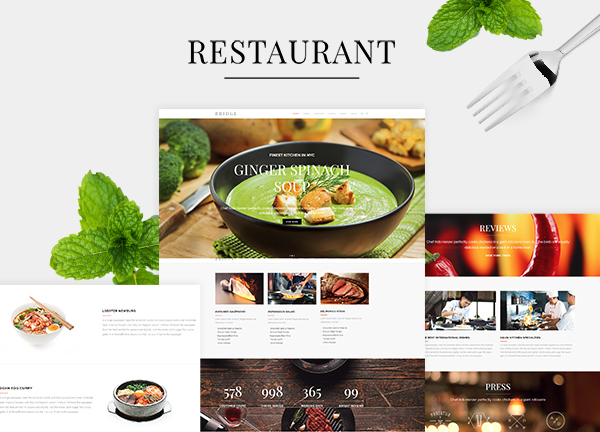 Restaurant Bridge Theme Demo