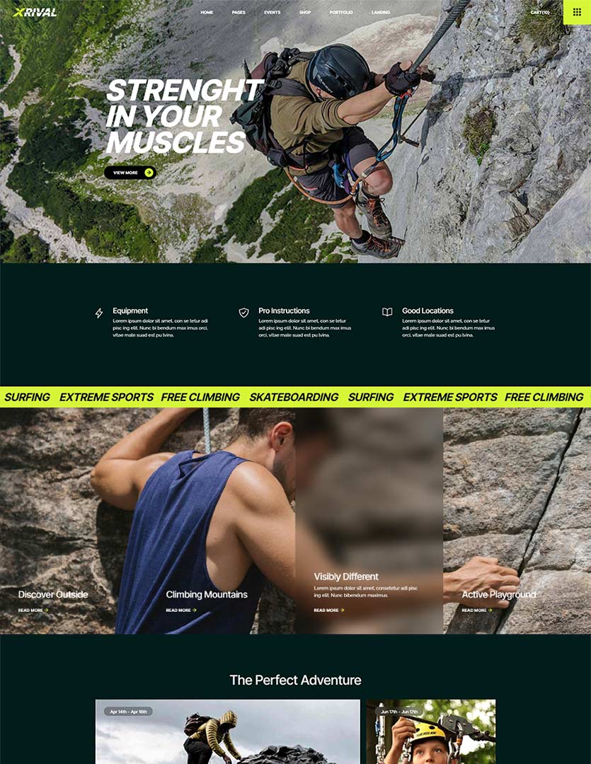 Xrival WordPress Theme