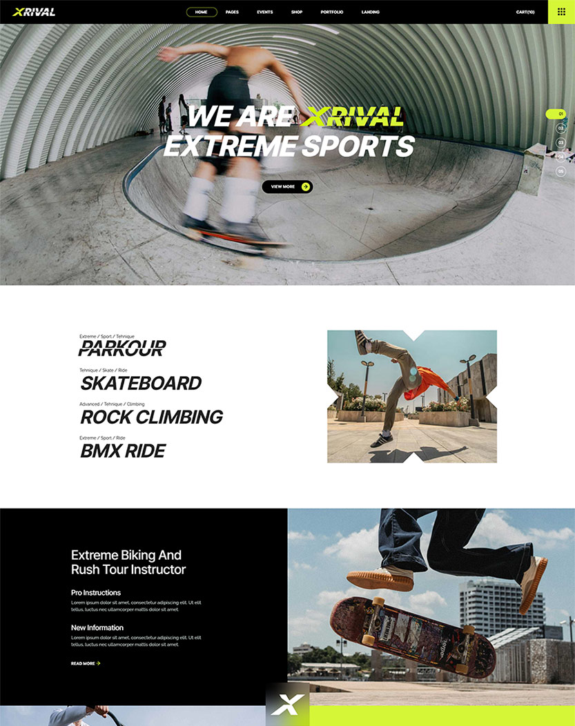 Xrival WordPress Theme